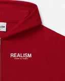 VISION LOGO ZIP HOODIE CRIMSON RED