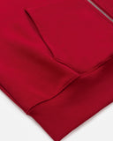 VISION LOGO ZIP HOODIE CRIMSON RED