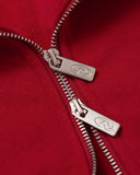 VISION LOGO ZIP HOODIE CRIMSON RED