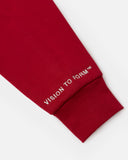 VISION LOGO ZIP HOODIE CRIMSON RED