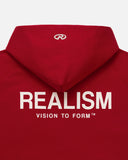 VISION LOGO ZIP HOODIE CRIMSON RED