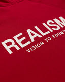 VISION LOGO ZIP HOODIE CRIMSON RED