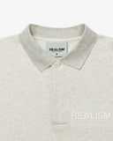 VISION LOGO FLEECE POLO OATMEAL