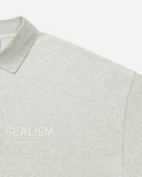 VISION LOGO FLEECE POLO OATMEAL