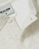 VISION LOGO FLEECE POLO OATMEAL