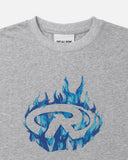 BLUE BLAZE TEE GREY MARLE