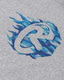 BLUE BLAZE TEE GREY MARLE