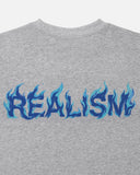 BLUE BLAZE TEE GREY MARLE