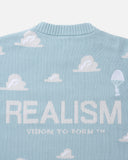 [PRE-ORDER] REALISM AND TOY STORY CLOUD KNIT SWEATER POWDER BLUE