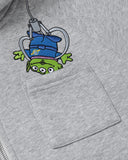 REALISM AND TOY STORY THE CLAWWWW ZIP HOODIE GREY MARLE