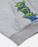 REALISM AND TOY STORY THE CLAWWWW ZIP HOODIE GREY MARLE