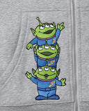 REALISM AND TOY STORY THE CLAWWWW ZIP HOODIE GREY MARLE