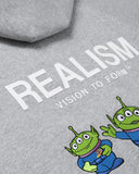 REALISM AND TOY STORY THE CLAWWWW ZIP HOODIE GREY MARLE