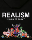 REALISM AND TOY STORY ANDYS TOYS ZIP HOODIE BLACK