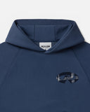 LEGACY HOODIE V2 NAVY PLAID