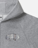 LEGACY ZIP HOODIE V2 GREY MARLE PLAID