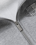 LEGACY ZIP HOODIE V2 GREY MARLE PLAID