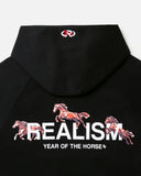HORSE LOGO HOODIE V2 BLACK