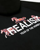 HORSE LOGO HOODIE V2 BLACK