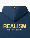 VISION LOGO ZIP HOODIE MAZARINE GOLD