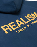 VISION LOGO ZIP HOODIE MAZARINE GOLD