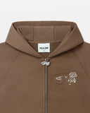 HORSE PATCH ZIP HOODIE V2 EARTH