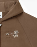 HORSE PATCH ZIP HOODIE V2 EARTH