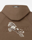 HORSE PATCH ZIP HOODIE V2 EARTH