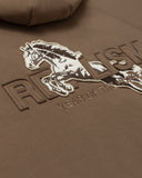 HORSE PATCH ZIP HOODIE V2 EARTH