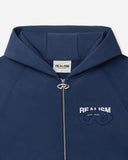 PASTE-UP ZIP HOODIE ASTRAL NAVY