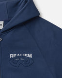 PASTE-UP ZIP HOODIE ASTRAL NAVY