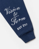 PASTE-UP ZIP HOODIE ASTRAL NAVY