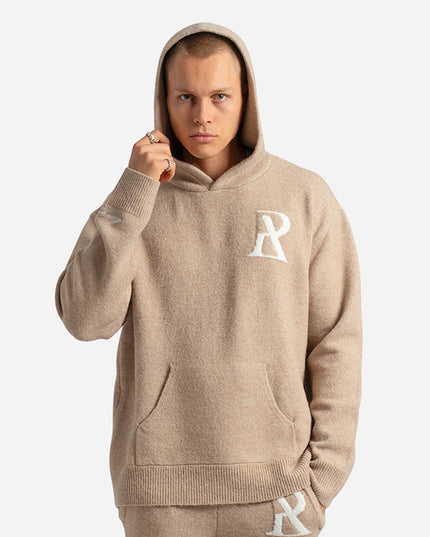 RADIANT KNIT HOODIE SAND