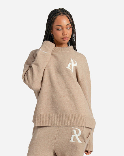 RADIANT KNIT CREWNECK SAND