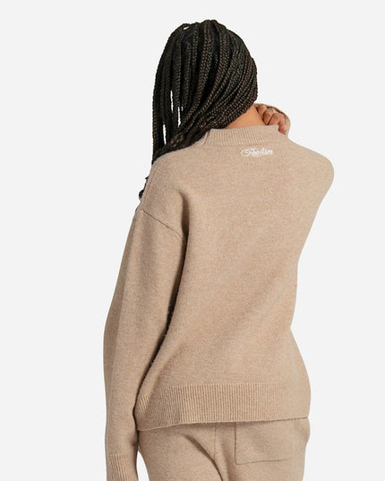 RADIANT KNIT CREWNECK SAND