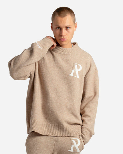 RADIANT KNIT CREWNECK SAND