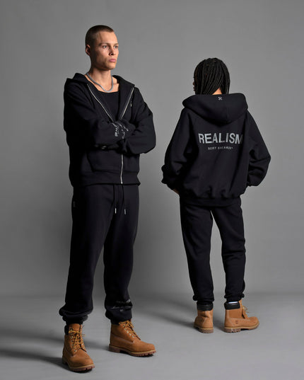 RADIANT ZIP HOODIE BLACK