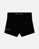 SCRIPT FOLDOVER SHORTS BLACK