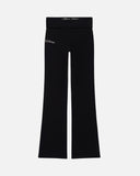 SCRIPT FOLDOVER PANT BLACK