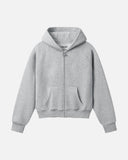 LEGACY ZIP HOODIE V2 GREY MARLE - front