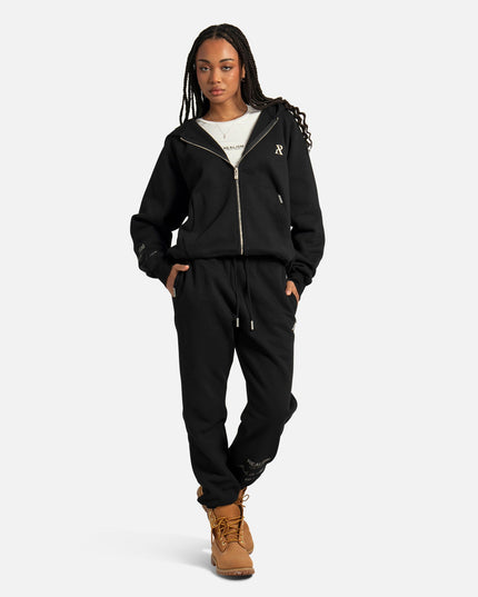 RADIANT ZIP HOODIE BLACK