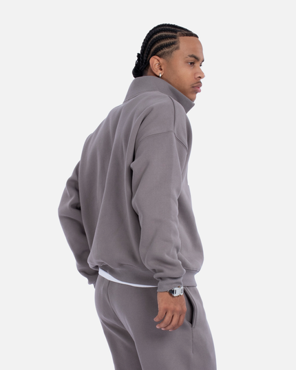 IDOL HALF ZIP SWEATER COOL GREY