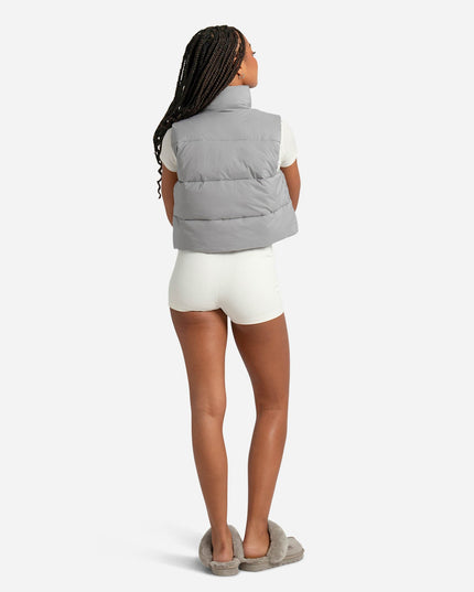 TARA PUFFER VEST WMNS SATIN GREY