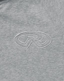 LEGACY ZIP HOODIE V2 GREY MARLE - embossed R