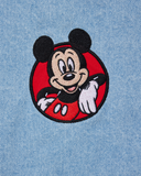 REALISM AND DISNEY CHARACTER VARSITY JACKET WASHED BLUE
