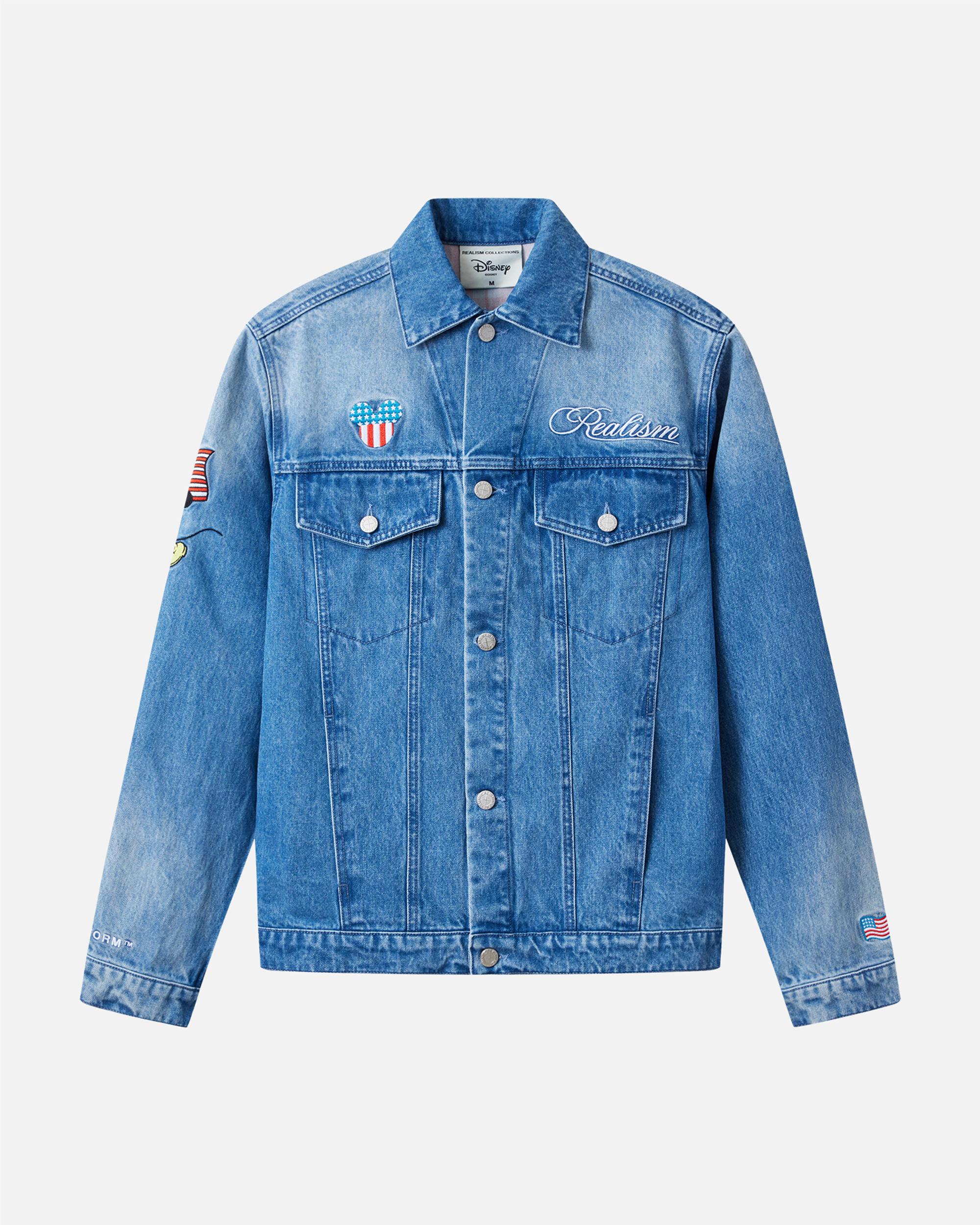 REALISM AND DISNEY USA DENIM JACKET WASHED BLUE – Realism