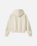 R SPEED ZIP HOODIE WASHED TAUPE