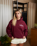 HORSE LOGO HOODIE CARMINE RED