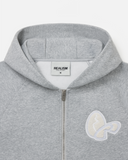 BUNNY ZIP HOODIE GREY MARLE