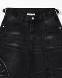 Vivant Denim Shorts V2 Washed Black – view 3